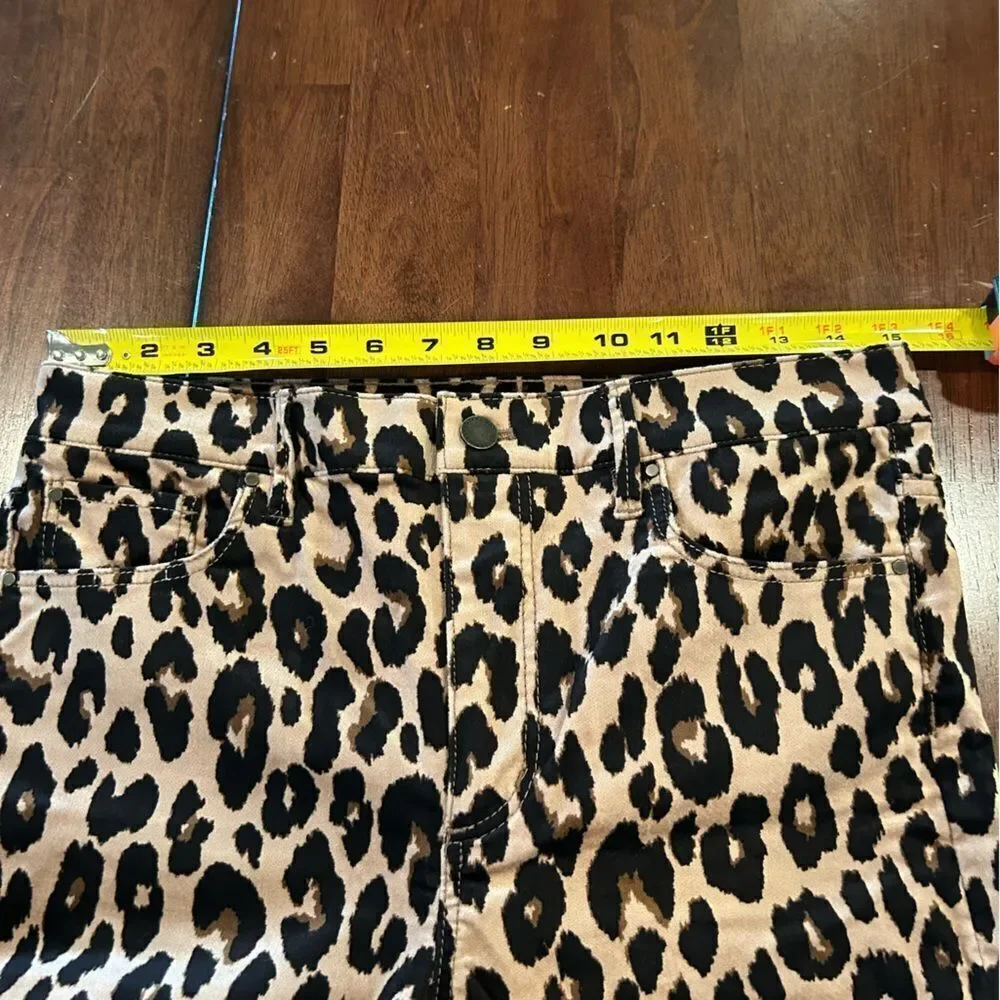 Ann Taylor Animal Print Boot Cut Jeans - Brown and Black - Picture 5 of 7